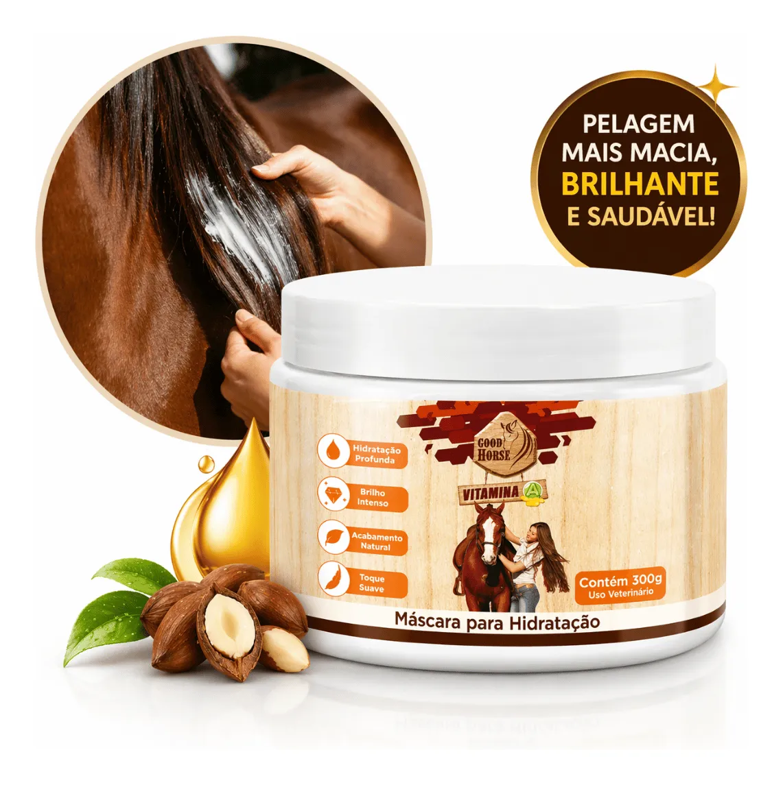 Brinde: Máscara de Hidratação Good Horse 300g