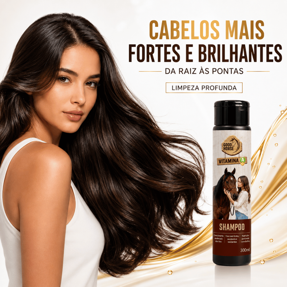 Shampoo Good Horse Vitamina A 300ml — linha humana